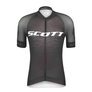 Jersey Rc Pro Scott Black Manga Corta