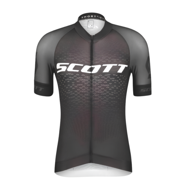 Jersey Rc Pro Scott Black Manga Corta
