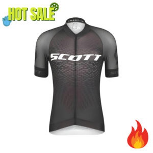 Jersey Rc Pro Scott Black Manga Corta