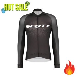 Jersey Rc Pro Scott Black Manga Larga