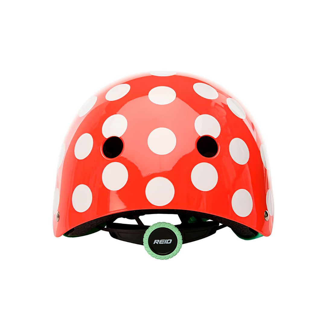 Casco Infantil Rojo con lunares - Imagen 2